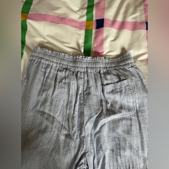 BNWOT Aerie Real Good Gauze Stripe Cotton Blend Elastic Waist Pull on Pant - Picture 7 of 9